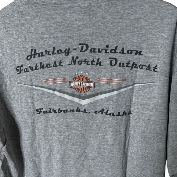 Harley Davidson Alaska T Shirt USA Large - Picture 2 of 3